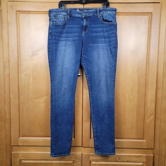 KUT From the Kloth High Rise Toothpick Skinny Blue Jeans - 16 - Picture 1 of 15